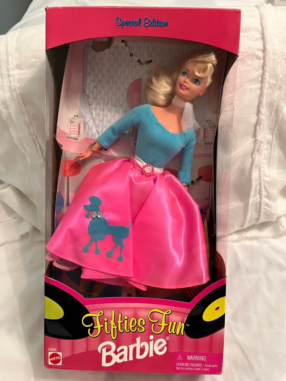 Mattel Barbie Fifties Fun Doll - Pink & Teal 1996 Special Edition